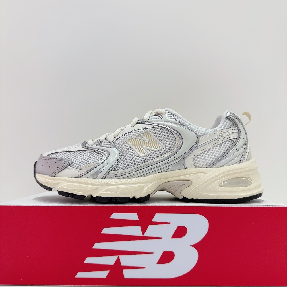 New Balance NB 530 男女款 銀色 奶油色 透氣 輕量 緩震 D楦 休閒 老爹鞋 慢跑鞋 U530ESB