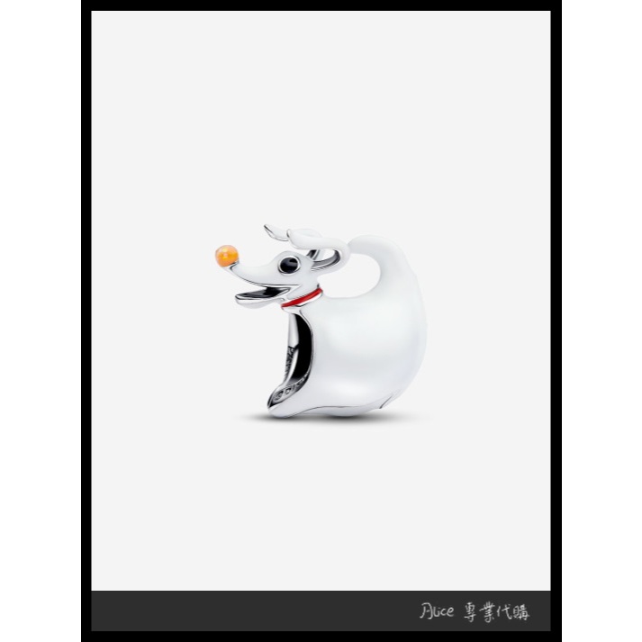 Alice專業代購 迪士尼《怪誕城之夜》幽靈犬Zero串飾 簡約 個性 輕奢 S925 潘朵 794026C01