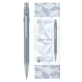 卡達CARAN D'ACHE 2025聖誕特別版 Alpine Frost阿爾卑斯霜雪 849™自動鉛筆(0.5mm)-冰川藍 墊腳石購物網