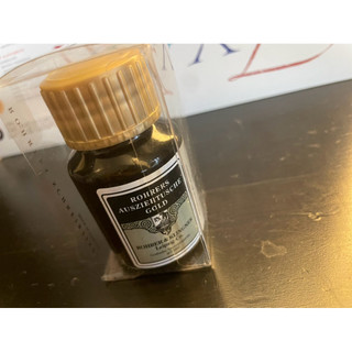 德國Rohrer & Klingner 的金色復古蟲膠墨水（Rohrers Ausziehtusche Gold）