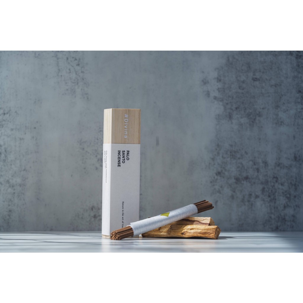 日本製Divina Palo Santo 秘魯聖木線香 40支 附香座 薰香 京都線香 居家香氛 附香立