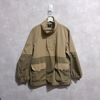 ［約M-L］TAICHUNG_CAM Technical Zip Jacket 拼接機能半拉鏈夾克 c084