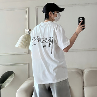 多色可選 Stussy Mercury 水銀logo 美式復古短T 圓領T恤 休閒寬鬆 男女同款 Stussy 短袖