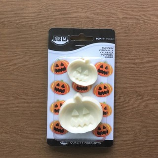 英國 JEM Pop It Cookie Fondant Mould 翻糖餅乾 3D 造型 壓模 2件組 南瓜 萬聖節