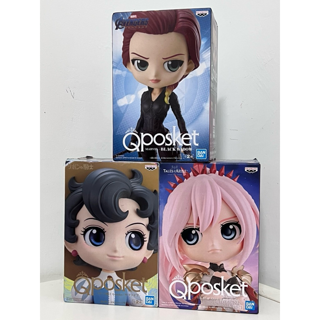 ☆我最便宜☆ 現貨 QP Qposket 緞帶騎士 藍寶石王子 希儂A款  漫威 黑寡婦 公仔