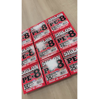 日本8股 PE線 SUNLINE SIGLON PE X8 8編 釣線 彩色 PE 五色線 150米 300米