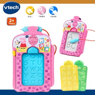 英國 Vtech 偉易達 粉紅豬小妹-音樂字母感應學習畫板 兒童畫板 磁粉畫板 幼兒畫板 磁力畫板 磁性畫板