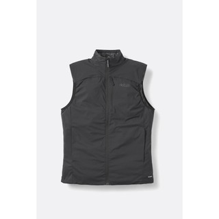 Rab Xenair Insulated Vest 男款輕量防風透氣化纖立領背心 黑色 QIP-19-BLK