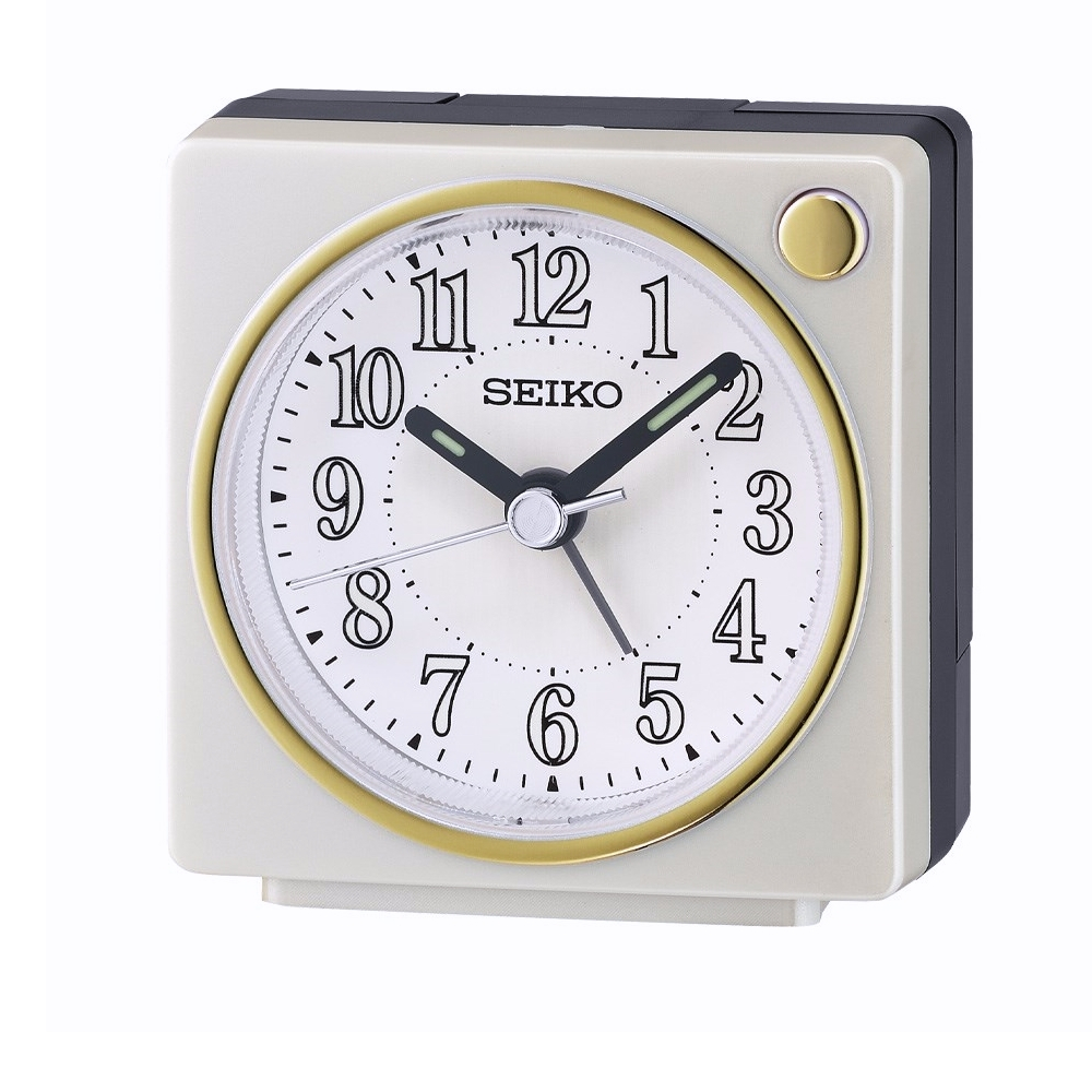 附發票 實體店面【時間光廊】SEIKO 日本精工 嗶嗶聲 滑動式秒針 貪睡鬧鐘 QHE197W