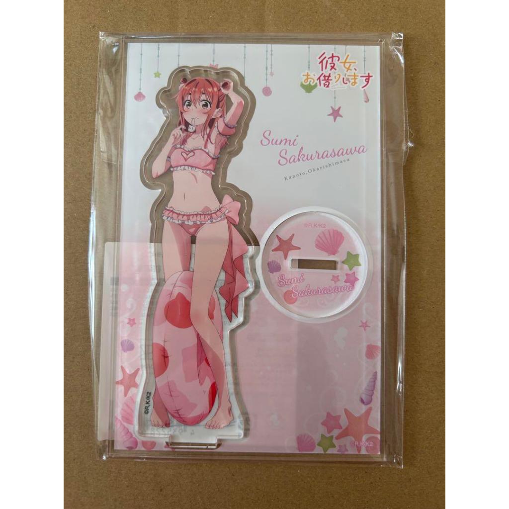 出租女友 彼女、お借りします オンラインくじ 水着と彼女 くじ引き堂 壓克力立牌 水原千鶴 更科瑠夏 桜沢墨 泳裝