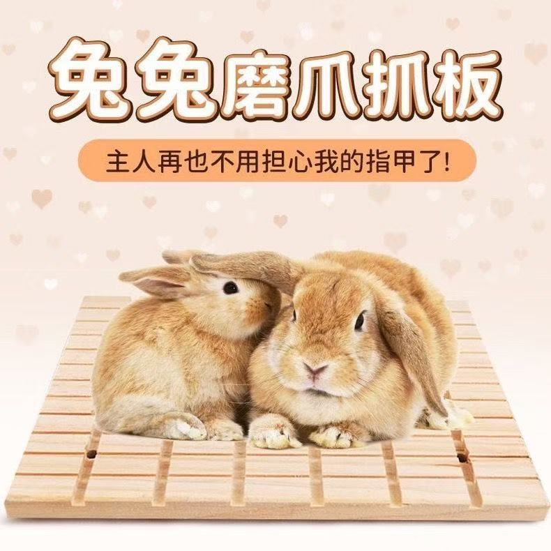 桃園出貨兔子用品 兔子磨爪板 兔子磨牙 兔子玩具 兔子睡墊 兔子磨爪板磨爪石兔兔刨地防抓板趴趴墊子寵物兔子磨甲器解悶玩具