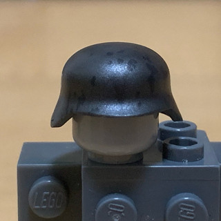 【老皮】非樂高 Lego 人偶配件 士兵頭盔 髒污