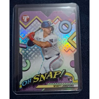 MLB 2024 Topps pristine [ Wyatt Langford ] RC 特卡 Oh Snap!