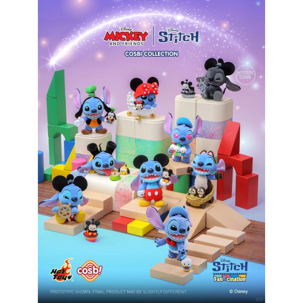 🔥【台中實體店現貨】🔥COSBI史迪奇 「史迪奇狂熱系列 米奇與好友」正版 盲盒 盒玩 迪士尼 米奇 米妮 布魯托 奇奇