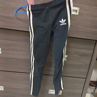 二手女童Adidas (116cm/5-6Y) 粗穿黑色薄長褲