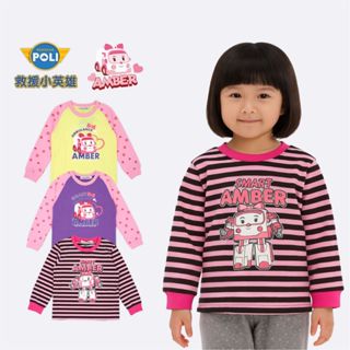 POLI 波力 女童長袖 /現貨正版 安寶 長袖 上衣 AMBER 女童長袖 童裝 安寶長袖 P2210 P2207