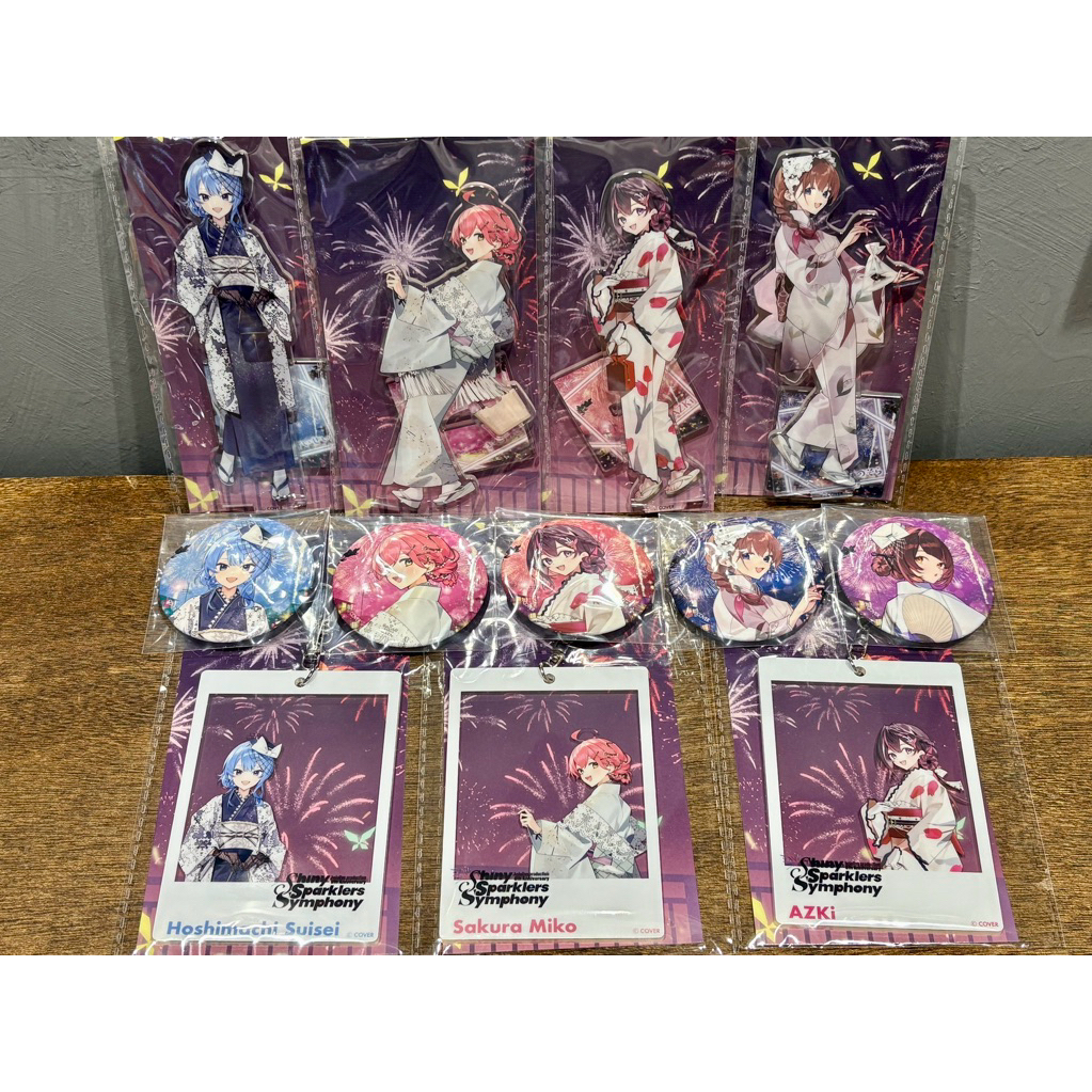 【玩具屋台】Hololive｜八周年紀念煙火大會 ホロ花火 0期生 星街彗星 櫻巫女 AZKi 時乃空 蘿蔔子