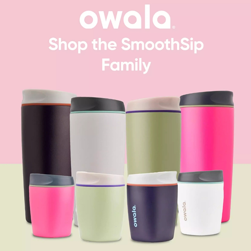 【限時】美國 Owala 進口 Smoothsip Slider 12oz 355ml/20oz 591ml 保溫咖啡杯