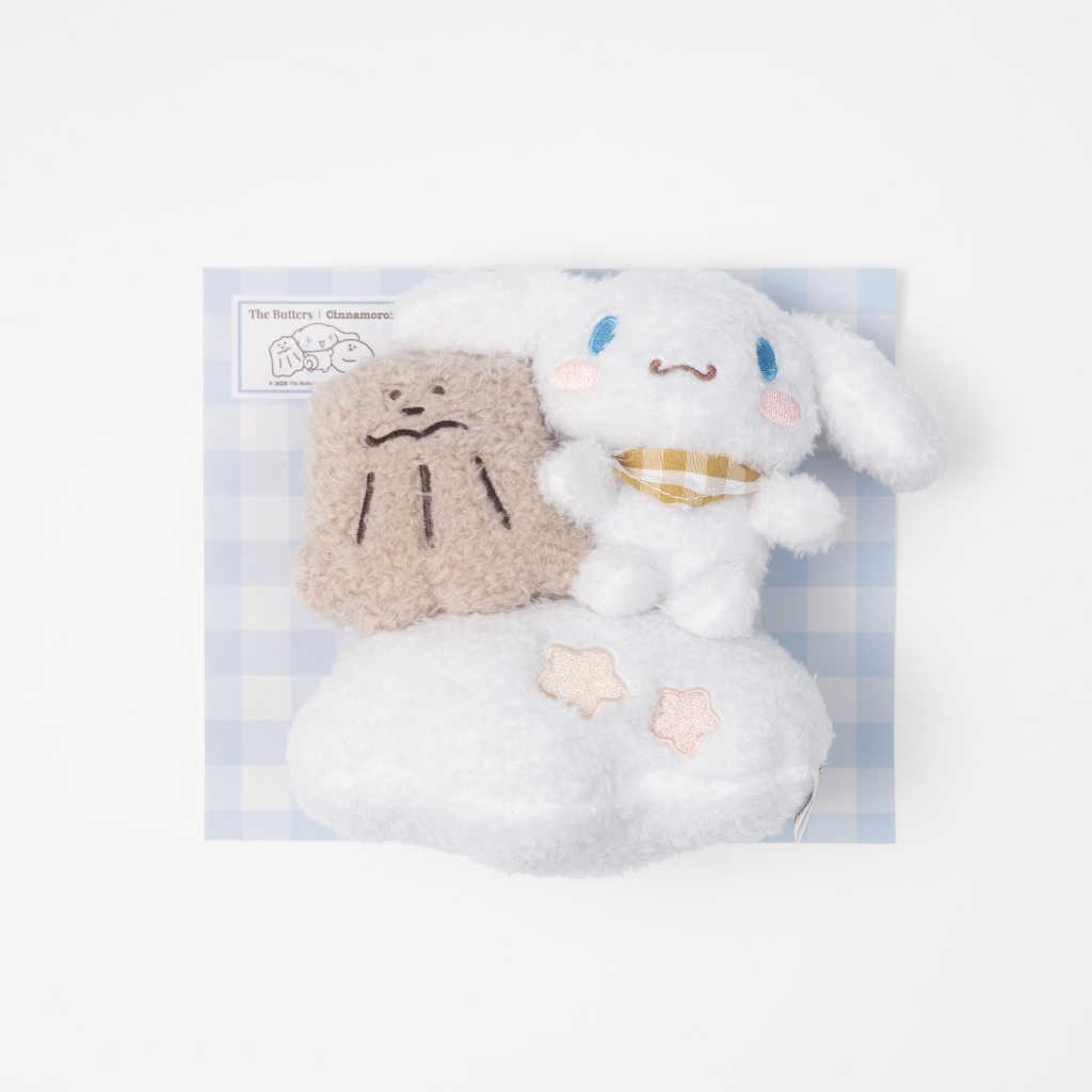 【The Butters】大耳狗｜蘇打雲朵吊飾收納袋 (奶油,F)｜奶油家族官方直營店