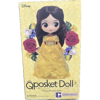 Q posket Doll 美女與野獸 貝兒 Belle 可動人偶 Banpresto QP 公主 盒高 26CM