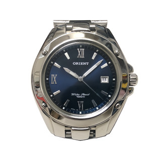 [專業] 石英錶 [ORIENT UN68] 東方霸王 圓形石英錶[藍色面+日期]中性/軍/潮錶