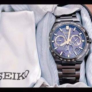 SEIKO 精工Astron新品 晨星夜空 限量型號SSH145J1光動能GPS衛星定位雙時區腕錶 鈦金屬藍寶石鏡面