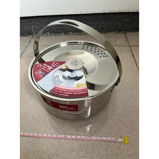 全新 未使用 BUFFALO 牛頭牌 18/10不銹鋼 湯鍋 鍋具(附蓋子)(直徑18高10cm)
