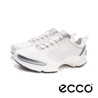 ecco(女)biom c low 女士真皮戶外運動鞋 女鞋-白