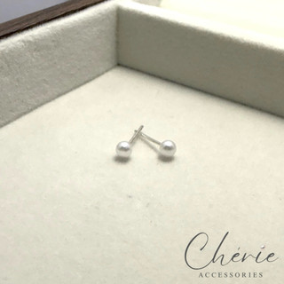Chérie｜小珍珠 銀針耳環 ｜銀針 純銀 耳環 耳釘 耳針 珍珠 精緻