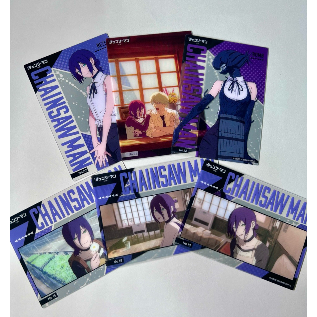 「正版現貨」ensky鏈鋸人口香糖卡 チェンソーマン　レゼ篇 透明小卡  蕾潔 約會 夜光狂鋸 秋 天使 瑪奇瑪 淀治