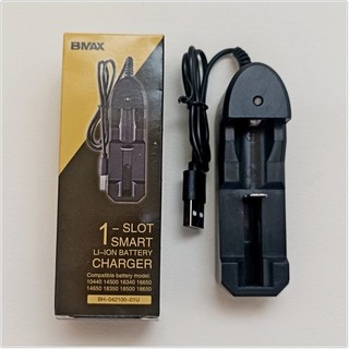 單槽充電器 多功能電池充電器 18650/14500/16340/16650/14650 USB充電盒電池充電板