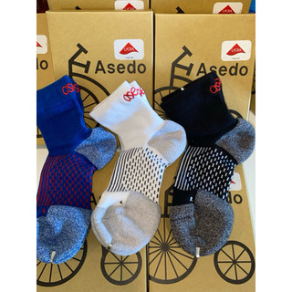 台灣品牌 亞斯多 (Asedo)生產的銀離子運動足弓鐵人襪✨剩黑色