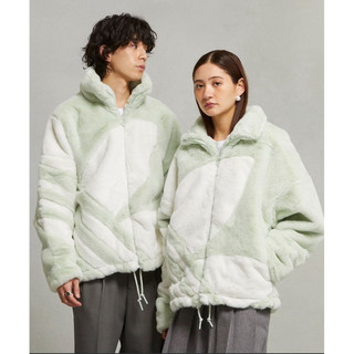 adidas(s）近新水貂毛絨運動外套(男女通用款）