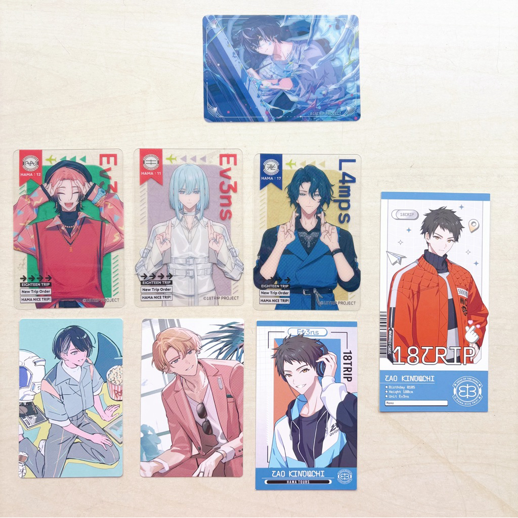 18TRIP エイトリ 18旅 餅卡 食玩卡 威化餅卡 小卡 透卡 卡片