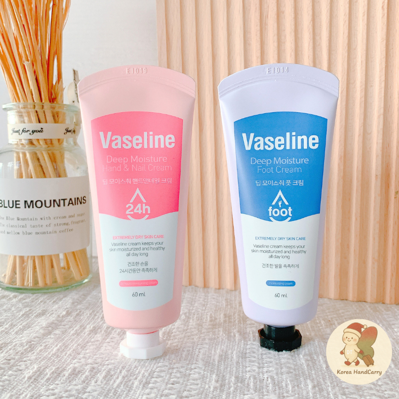 【滴滴踢】 韓國 VASELINE凡士林24小時護手護甲霜 60mL 護手霜 護甲霜 護足 足跟 正品