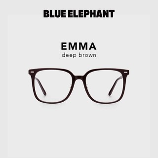 【BLUE ELEPHANT】EMMA deep brown 黑盒系列 抗藍光眼鏡 鏡框 附盒 官方旗艦店