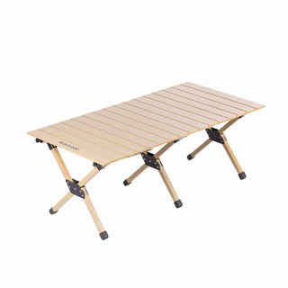 【Blackdog】上野T2碳鋼折疊蛋捲桌90cm/120cm 橡木色 JJ052 原廠公司貨一年保固