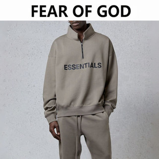 多色可選 Fear Of God Essentials Half Zip Sweatshirt 立領半拉鏈 刷毛大學T