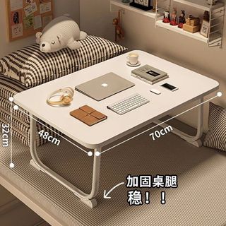 臺灣發🏠簡易可折疊小桌子床上書桌桌腿加固防滑筆記本電腦桌懶人學生宿捨兒童多功能學習桌