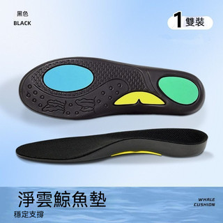 【臺灣出貨】鯨魚足底運動迴彈緩震足弓支撐鞋墊久吸汗鞋墊TPU站荀哥PORON不纍