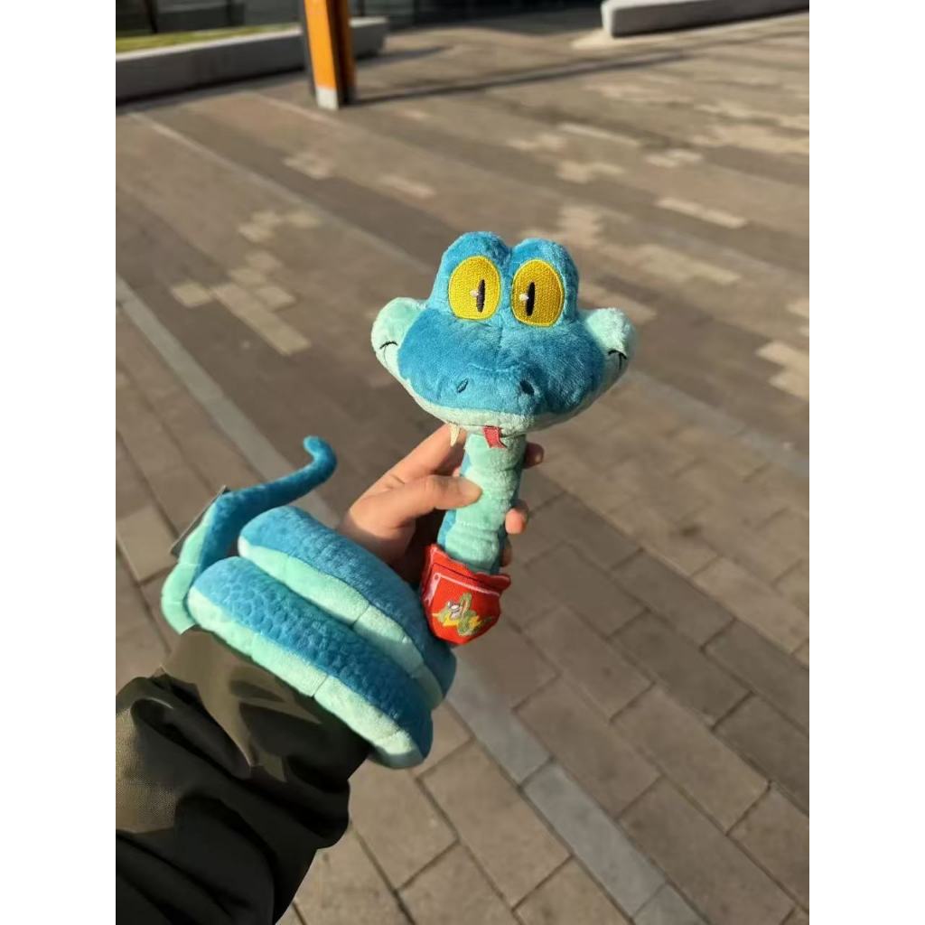 蓋瑞毛絨玩具 動物方城市2新角色蓋瑞GARY藍色蛇毛絨玩偶【可捏造型】聖誕禮物玩具 茱蒂尼克 動物方城市2周邊 新年禮物