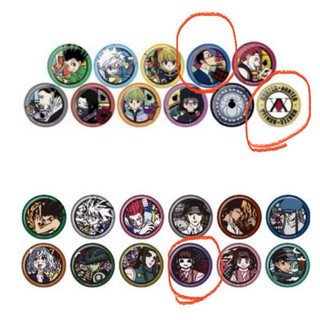 《現貨》獵人 HUNTER X HUNTER 和紙徽章 JUMP 日版 小傑 雷歐力 會長⋯⋯⋯