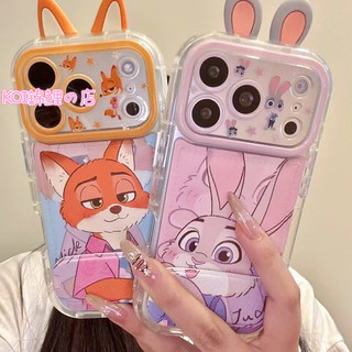 動物方程式 尼克朱迪 防摔 情侶 iPhone17 16 15 14 pro max 13 手機殼 全包鏡頭支架手機殼