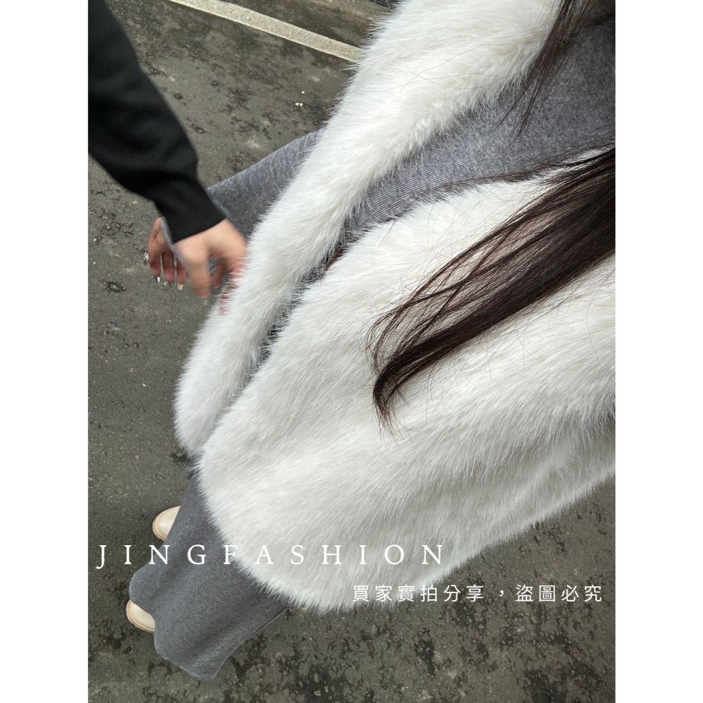 6色現貨秒出售完不再♥️實拍【JinG】韓國언니必備🍂仿水貂絨背心外套♡軟糯毛料 寬鬆版型 熊寶寶外套 毛毛上衣