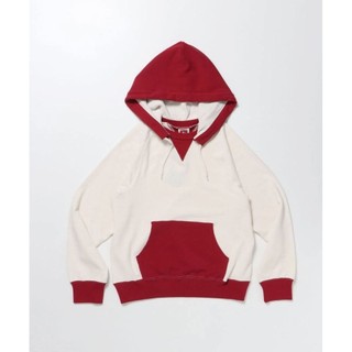 BEN DAVIS 25'AW"70’S FIT AFTER HOODIE" | 米白*紅