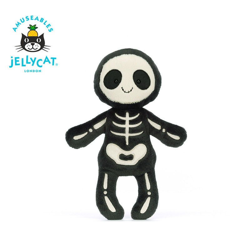 💛英國Jellycat骷髏鮑勃搞怪毛絨玩具禮物玩偶公仔送禮萬聖節新品
