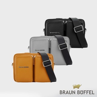 【BRAUN BUFFEL】布洛 橫式斜背包-多色賣場(德國小金牛台灣總代理)/BF572-61