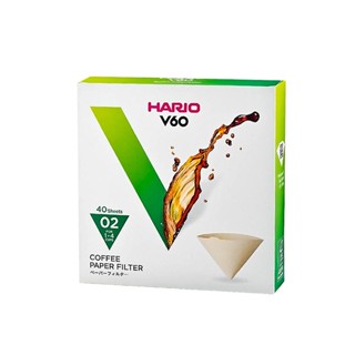 HARIO V60無漂白02濾紙40入 盒裝 VCF-02-40M
