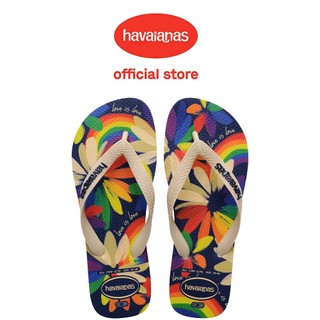 Havaianas 哈瓦仕 拖鞋 夾腳拖 男女鞋 平權 彩虹 米白 Top Pride 4146673-8811U