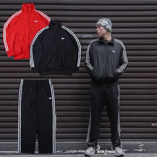 ADIDAS FIREBIRD 黑 紅 高領 經典 透氣 休閒 運動 長褲 外套 套裝 男款【KE078/KE0767】